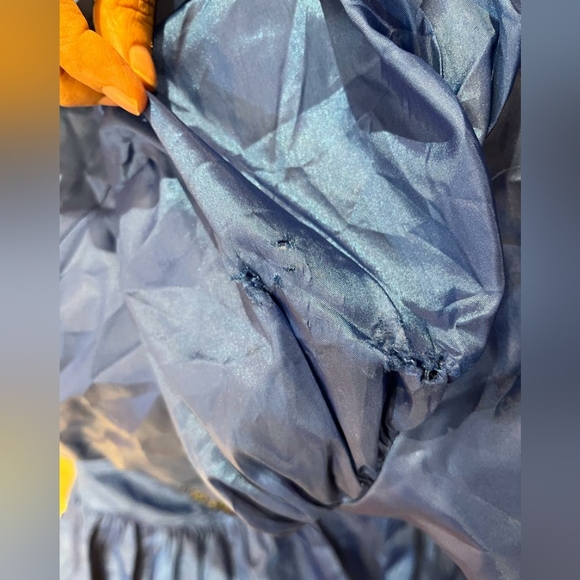 Blue silk gown - Picture 8 of 9